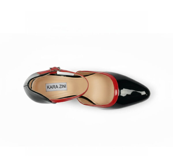 Kara Zini Handmde Slip-On Black Patent Leather Pumps For Womens - Image 4