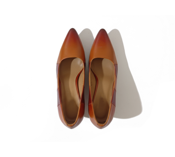 Kara Zini Handmde Slip-On Multicolor High Heels Leather Pumps - Image 5
