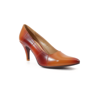 Kara Zini Handmde Slip-On Multicolor High Heels Leather Pumps